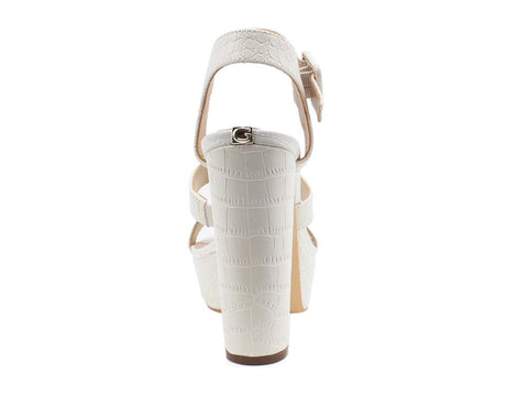 GUESS Sandalo Plateau Tacco Cream FL6RY2PEL03 - Sandrini Calzature e Abbigliamento