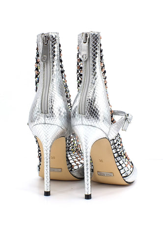 GUESS Sandalo Strass Donna Silver FL5DYNFAP10 - Sandrini Calzature e Abbigliamento