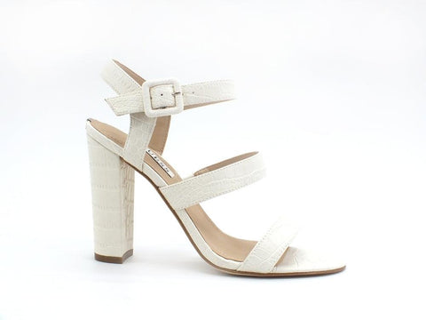 GUESS Sandalo Tacco Alto Stampa Cocco Cream FL6MLDPEL03 - Sandrini Calzature e Abbigliamento