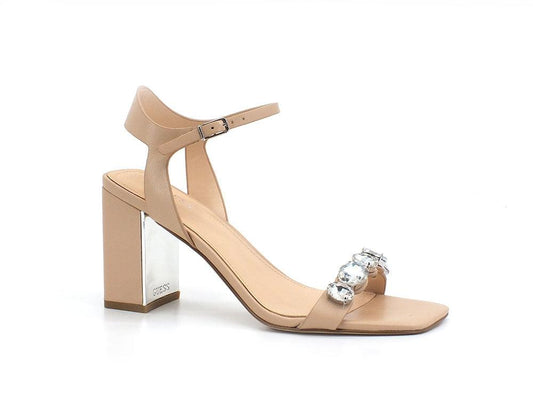 GUESS Sandalo Tacco Gioiello Beige Cream FL6MLYLEA03 - Sandrini Calzature e Abbigliamento