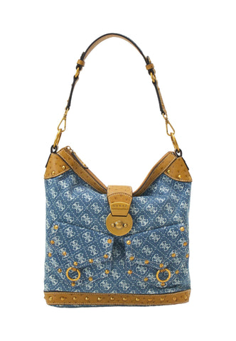 GUESS Sardinia Vintage Borsa Hobo Donna Denim Logo DB900802 - Sandrini Calzature e Abbigliamento