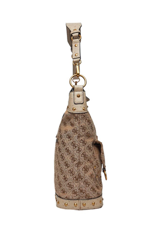 GUESS Sardinia Vintage Borsa Hobo Donna Latte Logo JB900802 - Sandrini Calzature e Abbigliamento