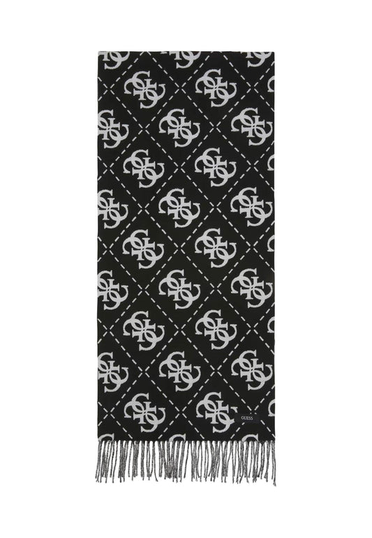 GUESS Sciarpa Donna Black Grey AW9967POL03 - Sandrini Calzature e Abbigliamento