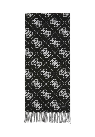 GUESS Sciarpa Donna Black Grey AW9967POL03 - Sandrini Calzature e Abbigliamento