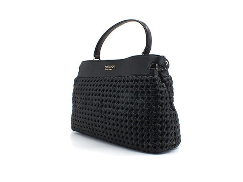 GUESS Sicilia Borsa Satcvhel Intreccio Black WG849006 - Sandrini Calzature e Abbigliamento