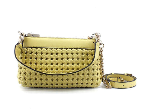 GUESS Sicilia Borsa Tracolla Zip Intreccio Light Lime WG849018 - Sandrini Calzature e Abbigliamento