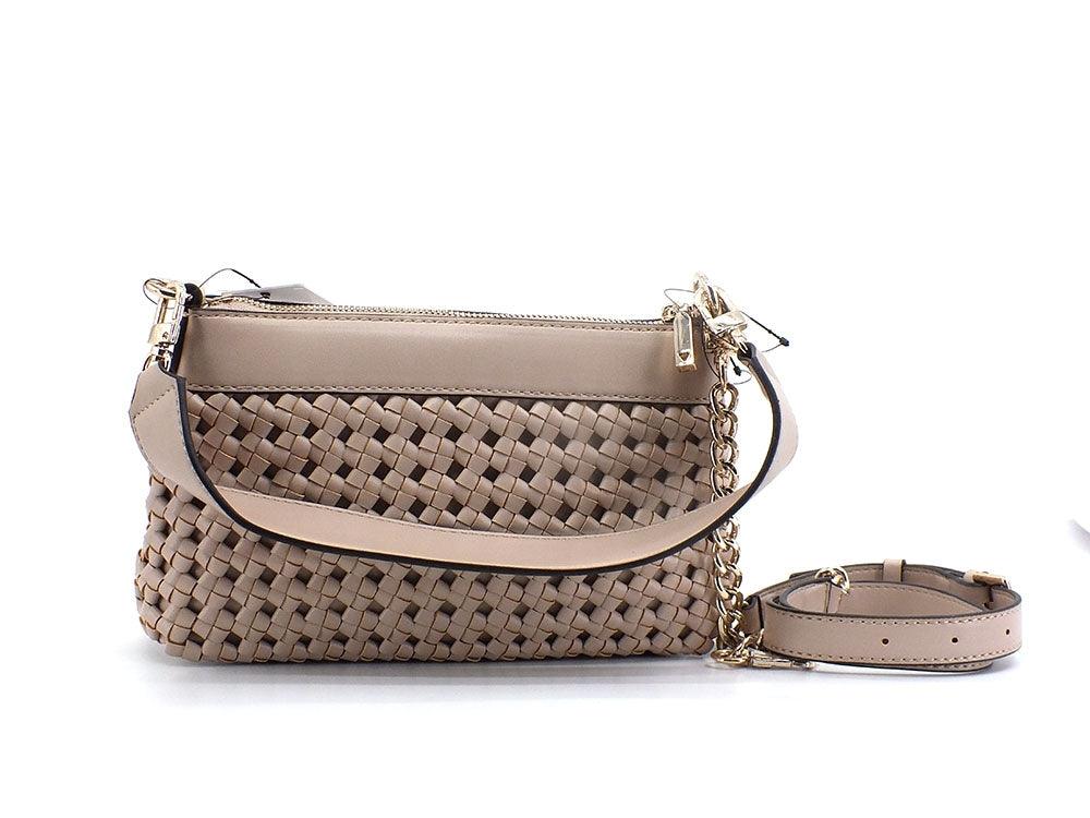 GUESS Sicilia Borsa Tracolla Zip Intreccio Sand WG849018 - Sandrini Calzature e Abbigliamento