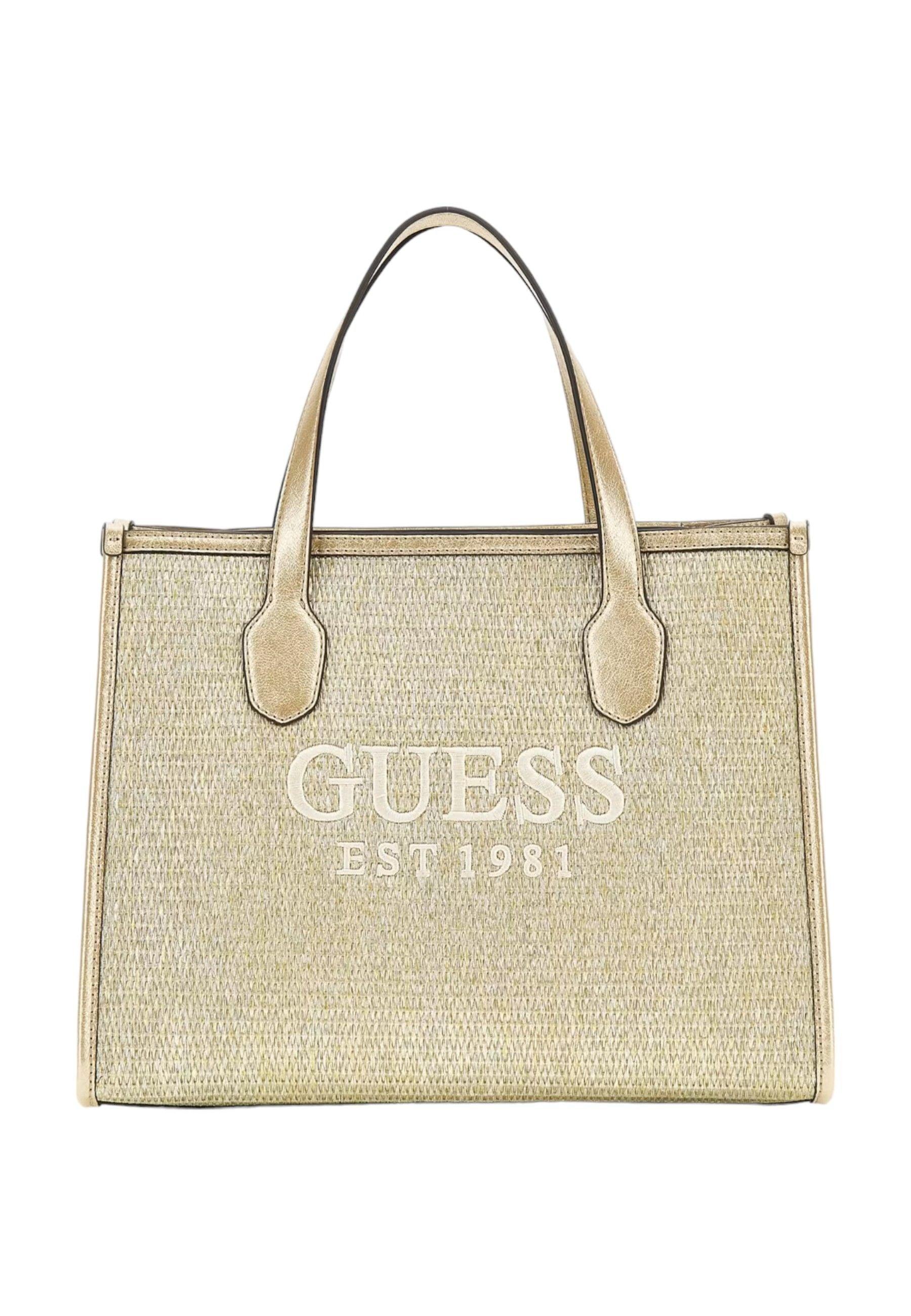 GUESS Silvana Borsa Tote Donna Gold WG866522 - Sandrini Calzature e Abbigliamento