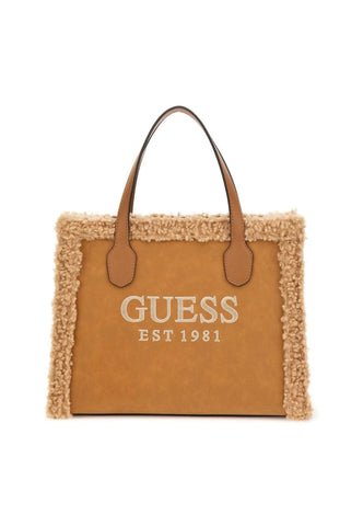 GUESS Silvana Borsa Tote Pelo Cognac Beige HA866522 - Sandrini Calzature e Abbigliamento