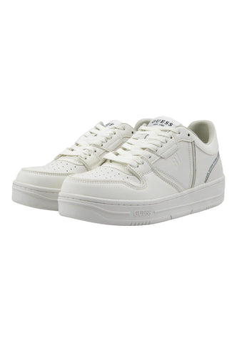 GUESS Sneaker Basket Uomo White FMPANCLAC12 - Sandrini Calzature e Abbigliamento