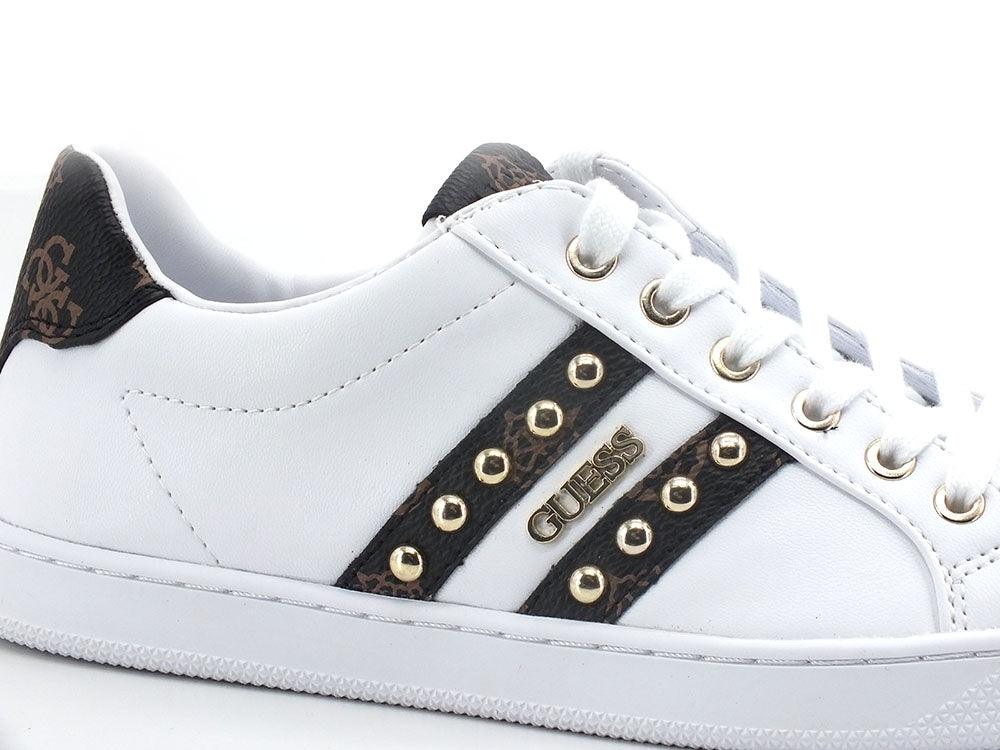 GUESS Sneaker Borchie Retro Brown White FL5RLKFAL12 - Sandrini Calzature e Abbigliamento
