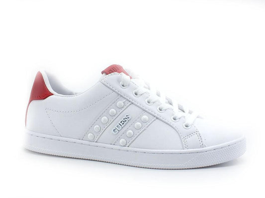 GUESS Sneaker Borchie Retro Red White FL5RLKELE12 - Sandrini Calzature e Abbigliamento