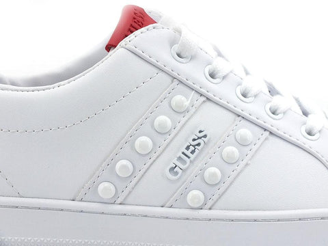 GUESS Sneaker Borchie Retro Red White FL5RLKELE12 - Sandrini Calzature e Abbigliamento