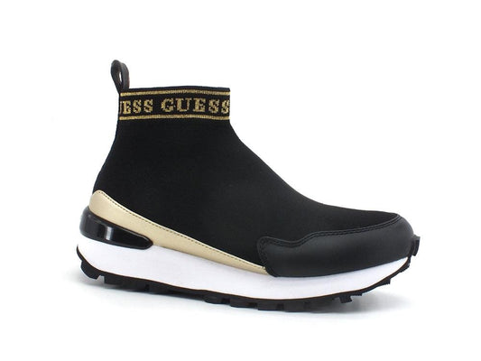 GUESS Sneaker Calzino Logo Black Brown FL7SLZFAB12 - Sandrini Calzature e Abbigliamento