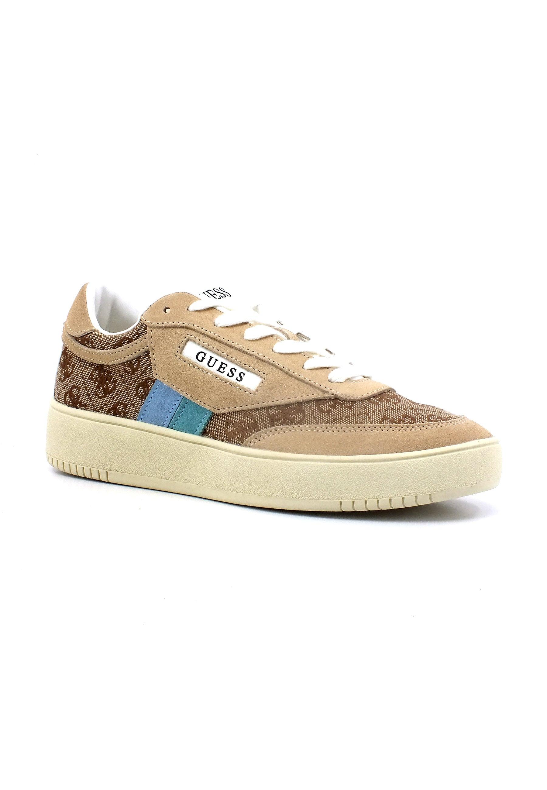 GUESS Sneaker Donna Beige Blu FL6SISFAL12 - Sandrini Calzature e Abbigliamento