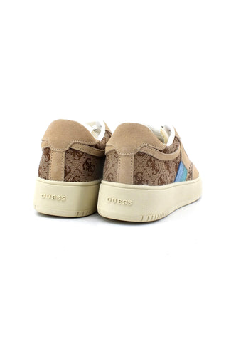 GUESS Sneaker Donna Beige Blu FL6SISFAL12 - Sandrini Calzature e Abbigliamento