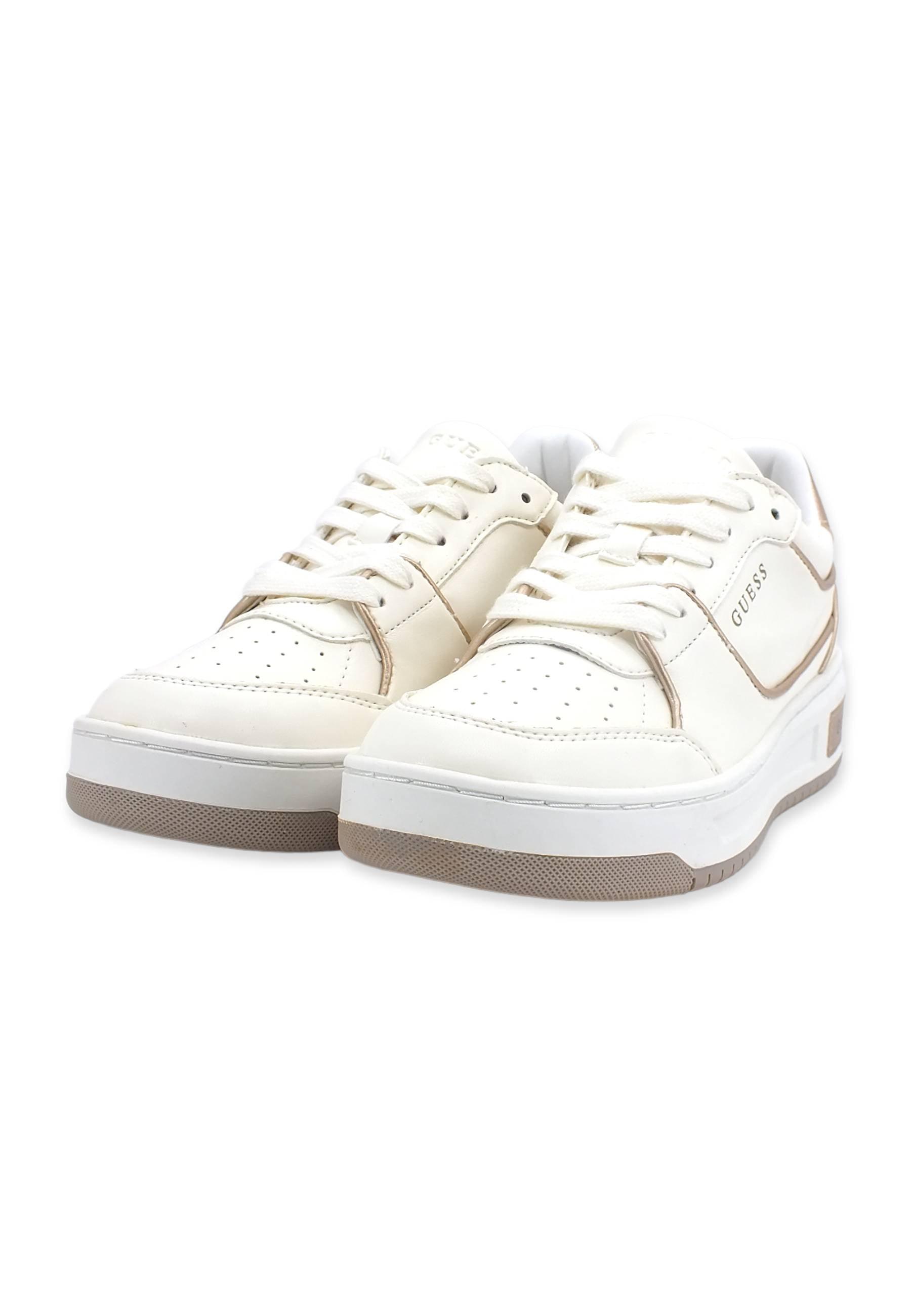 GUESS Sneaker Donna Bicolor White Gold FL8TKYSMA12 - Sandrini Calzature e Abbigliamento