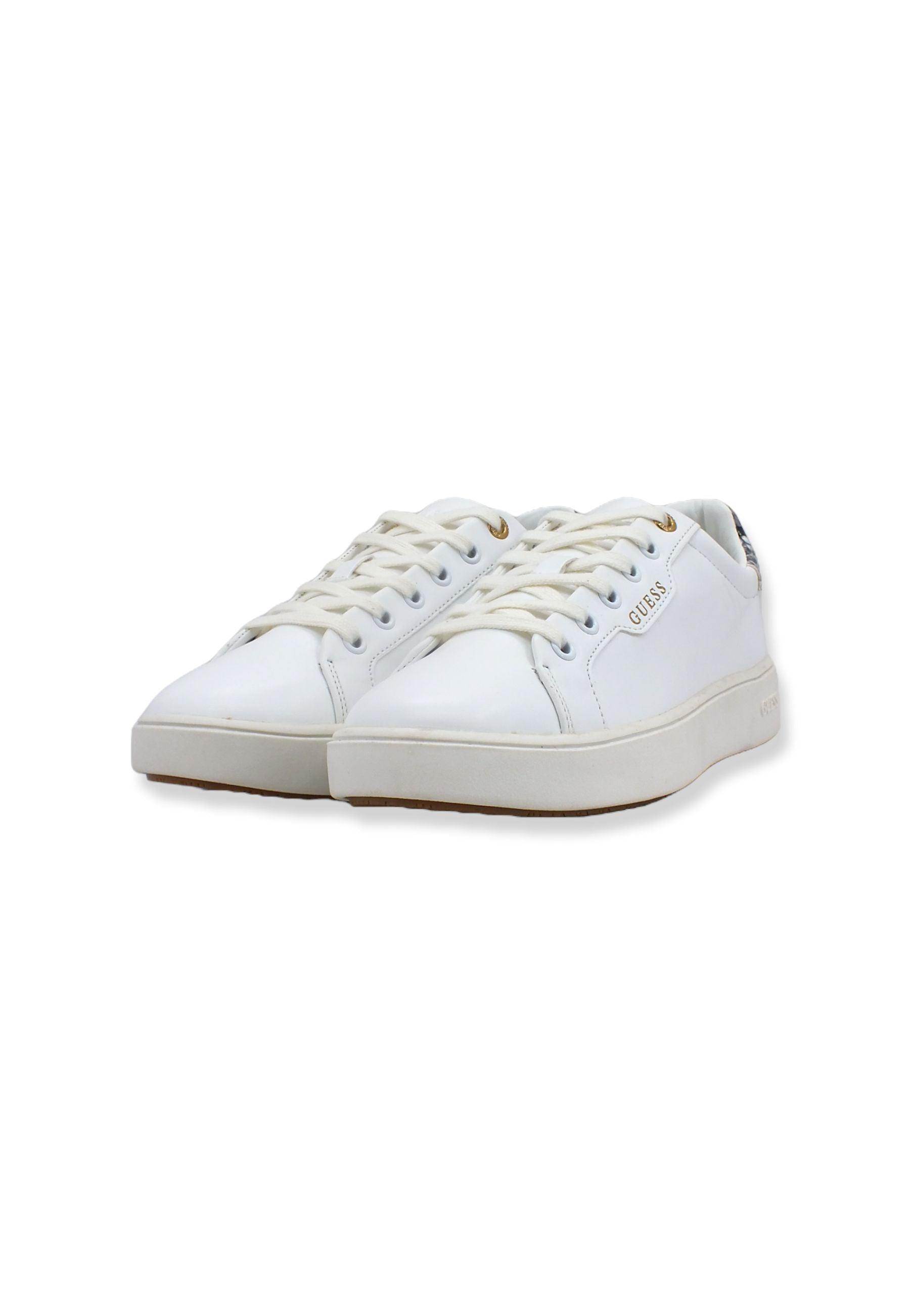 GUESS Sneaker Donna Retro Phthon Bianco FL7MELPEL12 - Sandrini Calzature e Abbigliamento