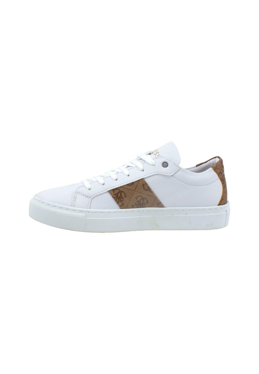 GUESS Sneaker Donna White Brown FL6TODFAL12 - Sandrini Calzature e Abbigliamento