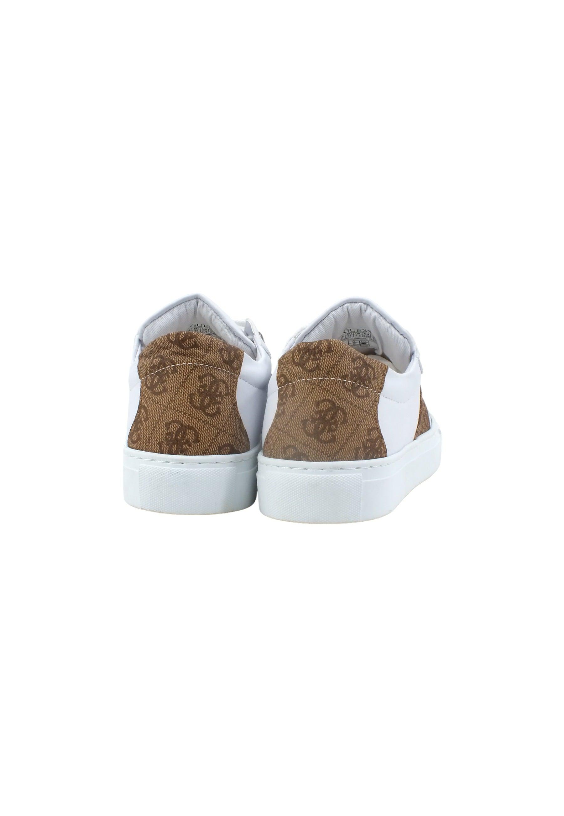 GUESS Sneaker Donna White Brown FL6TODFAL12 - Sandrini Calzature e Abbigliamento
