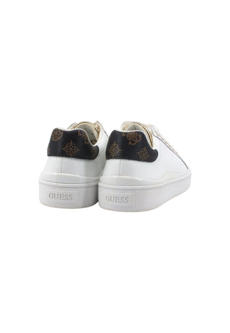 GUESS Sneaker Donna White Brown FL7BNNLEA12 - Sandrini Calzature e Abbigliamento