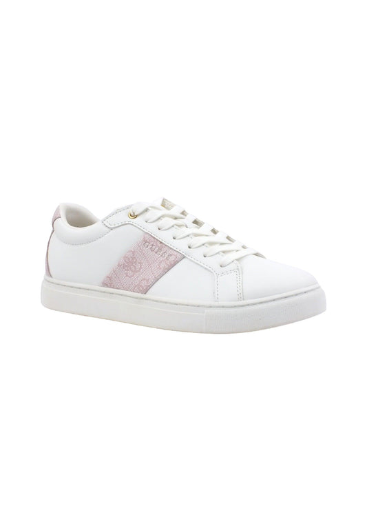 GUESS Sneaker Donna White Nude FL7TODELE12 - Sandrini Calzature e Abbigliamento