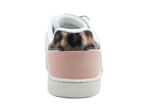 GUESS Sneaker Glitter Leopard White Black FL5JL2ELE12 - Sandrini Calzature e Abbigliamento