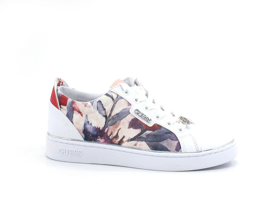GUESS Sneaker Hi Canvas Loghi Floreale Multicolor FL5BT3PEL12 - Sandrini Calzature e Abbigliamento