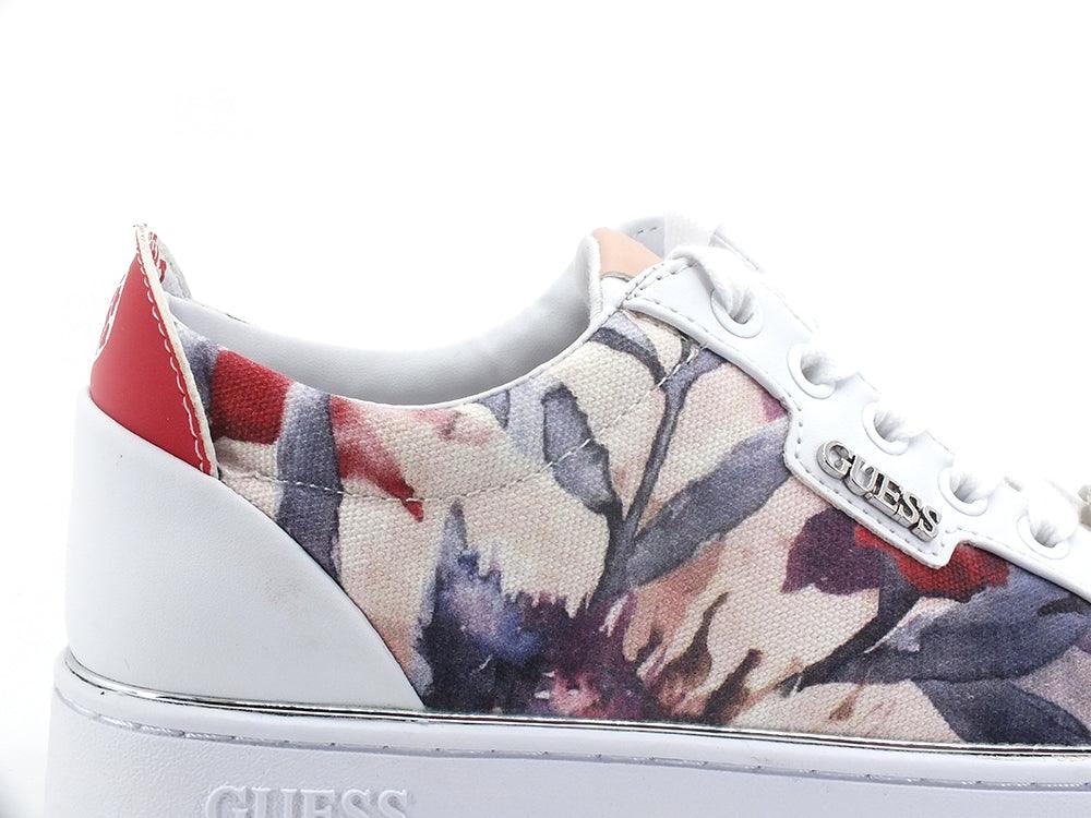 GUESS Sneaker Hi Canvas Loghi Floreale Multicolor FL5BT3PEL12 - Sandrini Calzature e Abbigliamento