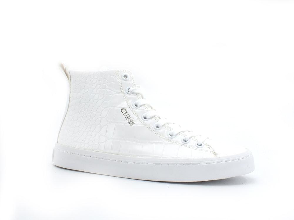 GUESS Sneaker Hi Cocco White FL5ELGPEL12 - Sandrini Calzature e Abbigliamento
