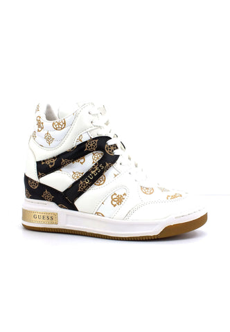 GUESS Sneaker Hi Donna White FL5LISFAL12 - Sandrini Calzature e Abbigliamento