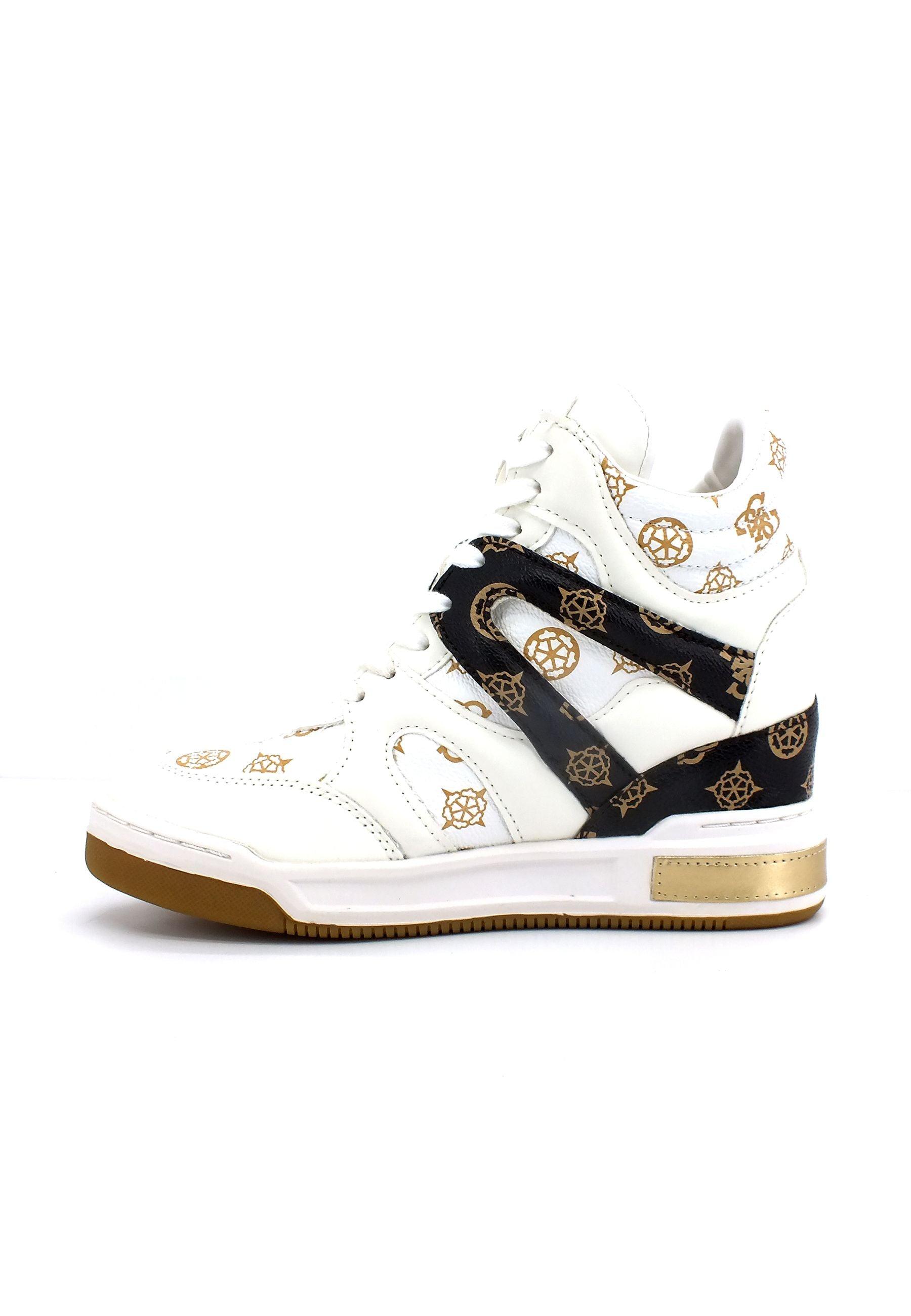 GUESS Sneaker Hi Donna White FL5LISFAL12 - Sandrini Calzature e Abbigliamento