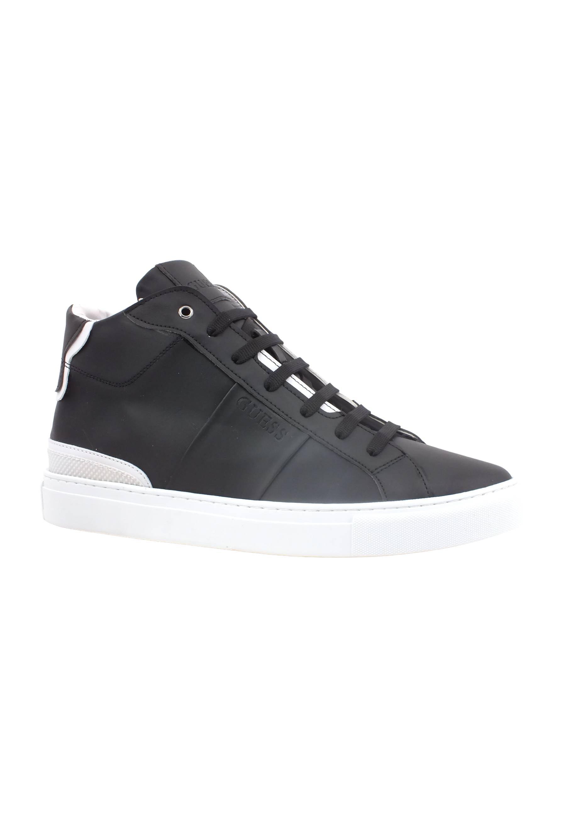 GUESS Sneaker Hi Uomo Black White FM5TOMELE12 - Sandrini Calzature e Abbigliamento