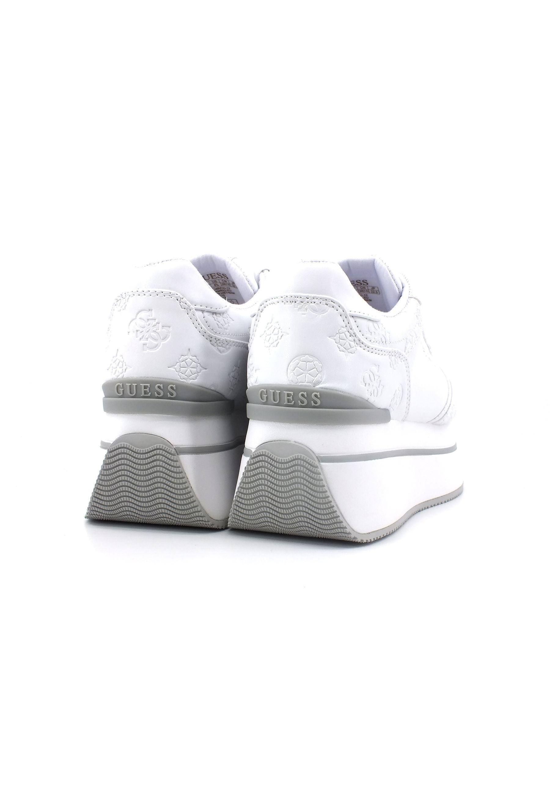GUESS Sneaker High Platform Donna White FL7CMRFAL12 - Sandrini Calzature e Abbigliamento