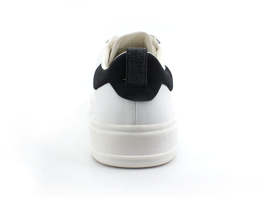 GUESS Sneaker Leather Bicolor Logo White Black FM6VERLEA12 - Sandrini Calzature e Abbigliamento
