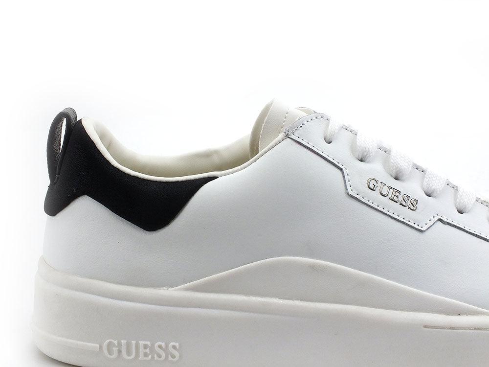 GUESS Sneaker Leather Bicolor Logo White Black FM6VERLEA12 - Sandrini Calzature e Abbigliamento