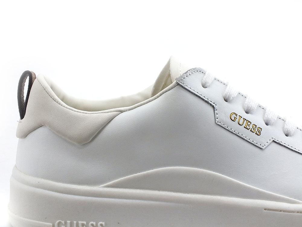 GUESS Sneaker Leather Logo White FM6VERLEA12 - Sandrini Calzature e Abbigliamento
