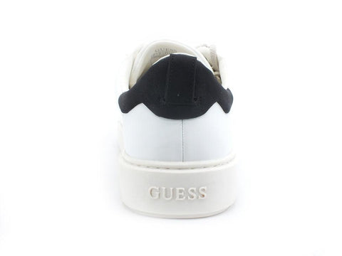 GUESS Sneaker Leather Retro White Black FM5VICLEA12 - Sandrini Calzature e Abbigliamento