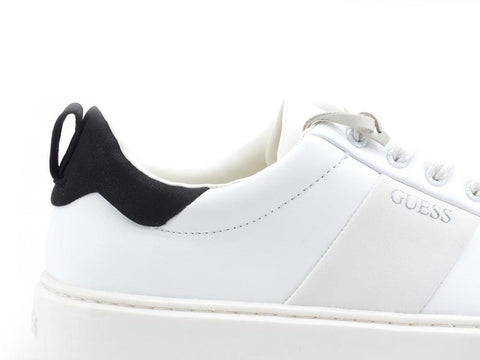 GUESS Sneaker Leather Retro White Black FM5VICLEA12 - Sandrini Calzature e Abbigliamento