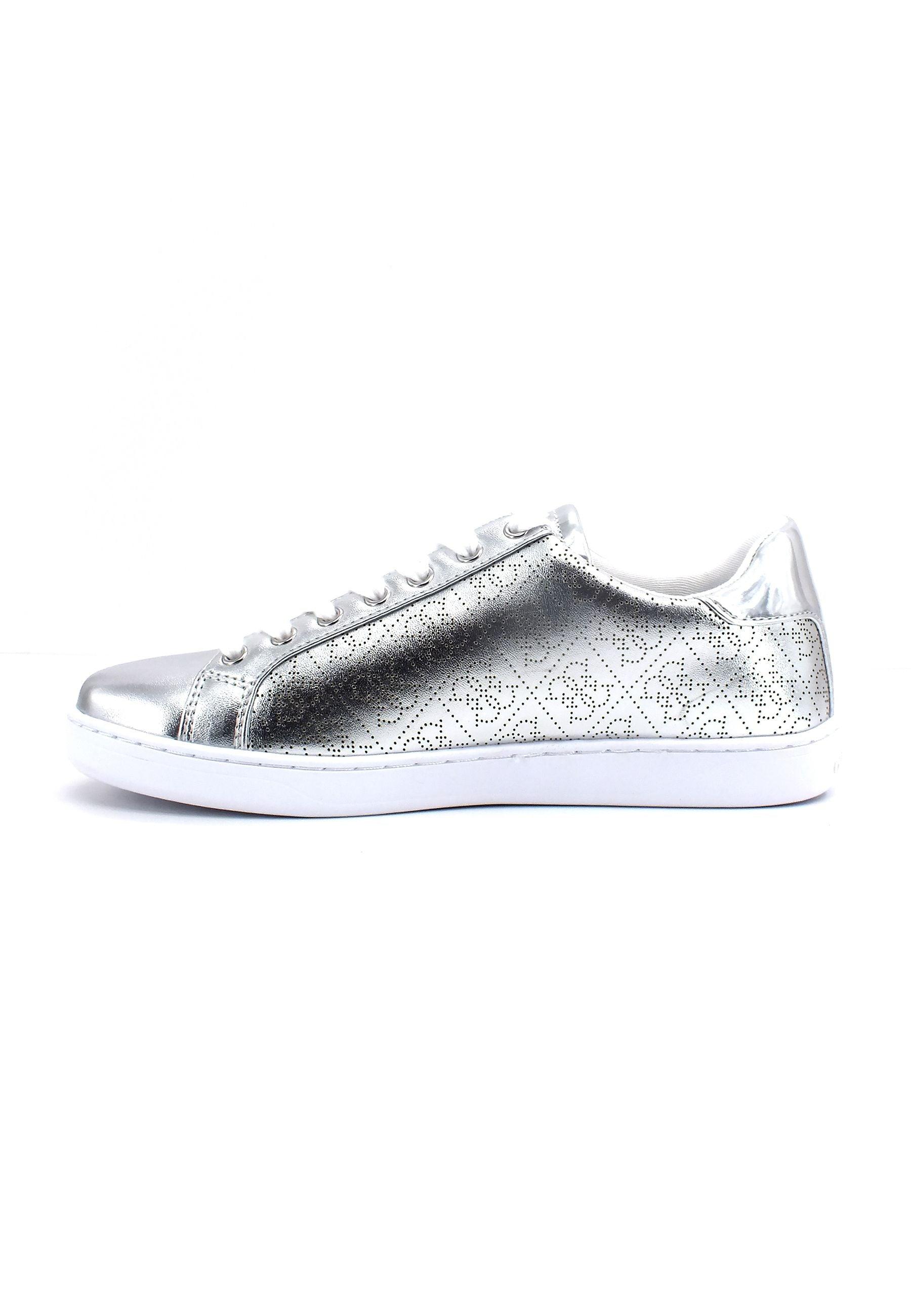 GUESS Sneaker Loghi Donna Silver FL5RS8ELE12 - Sandrini Calzature e Abbigliamento