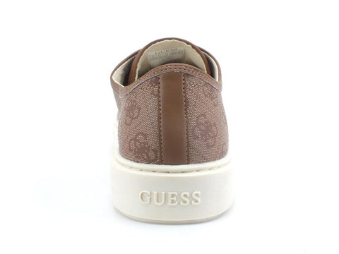 GUESS Sneaker Loghi Printed Beige Brown FM5VCUELE12 - Sandrini Calzature e Abbigliamento