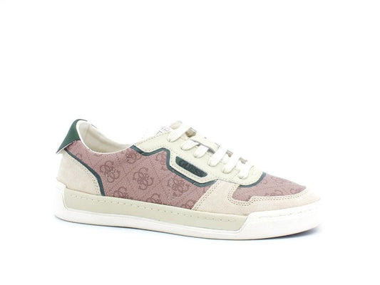 GUESS Sneaker Loghi Tex Suede Beige Brown FM5TV8FAL12 - Sandrini Calzature e Abbigliamento