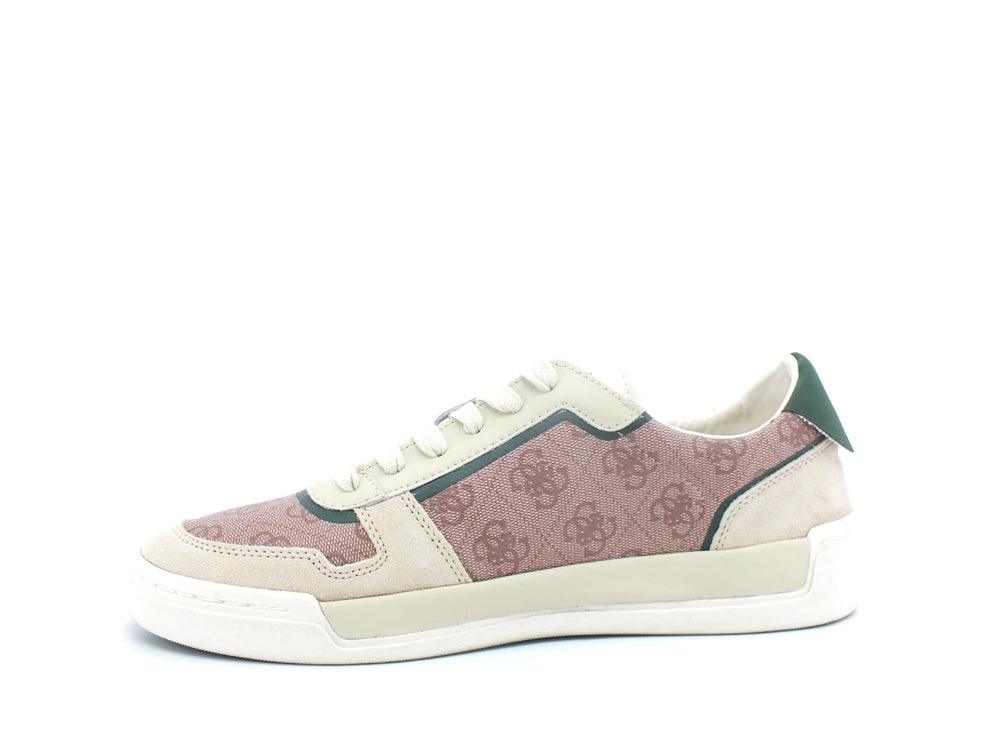 GUESS Sneaker Loghi Tex Suede Beige Brown FM5TV8FAL12 - Sandrini Calzature e Abbigliamento