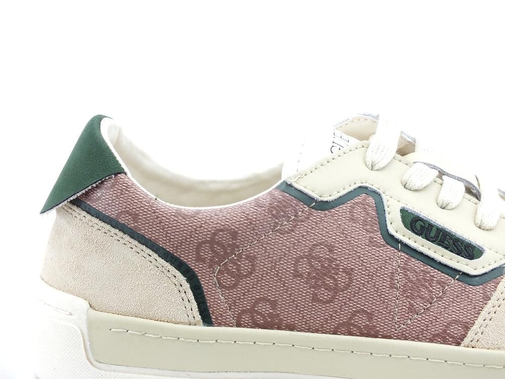 GUESS Sneaker Loghi Tex Suede Beige Brown FM5TV8FAL12 - Sandrini Calzature e Abbigliamento