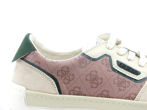 GUESS Sneaker Loghi Tex Suede Beige Brown FM5TV8FAL12 - Sandrini Calzature e Abbigliamento