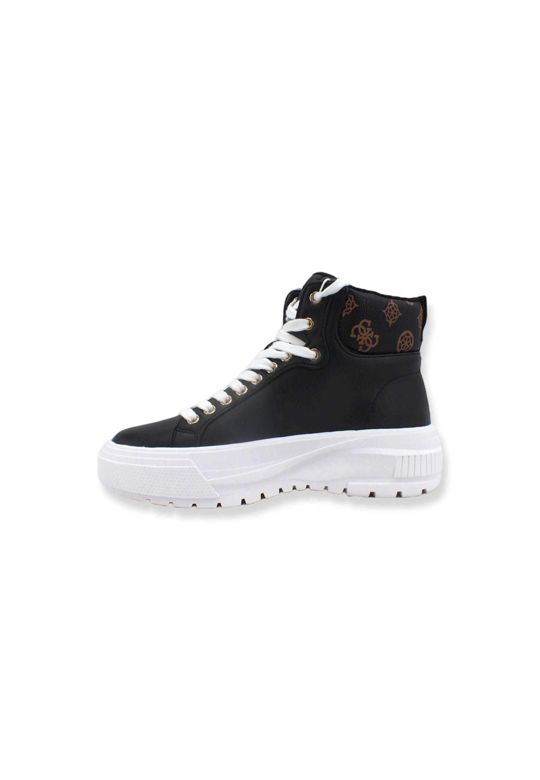 GUESS Sneaker Mid Platform Donna Black Brown FL8EA2SMA12 - Sandrini Calzature e Abbigliamento