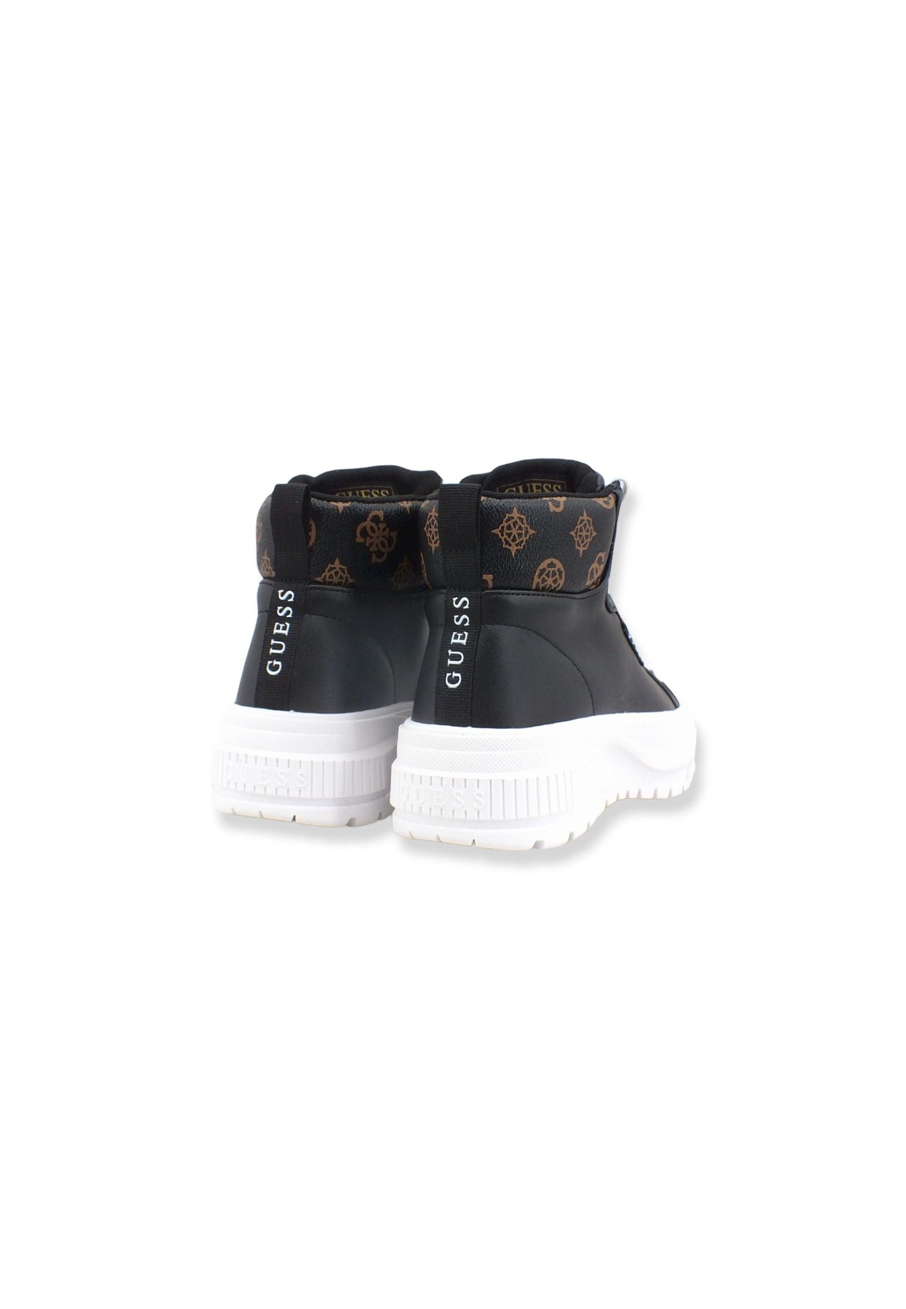 GUESS Sneaker Mid Platform Donna Black Brown FL8EA2SMA12 - Sandrini Calzature e Abbigliamento