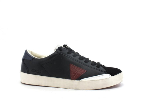 GUESS Sneaker Pelle Logo Suede Black Blue FMLOD8LEA12 - Sandrini Calzature e Abbigliamento