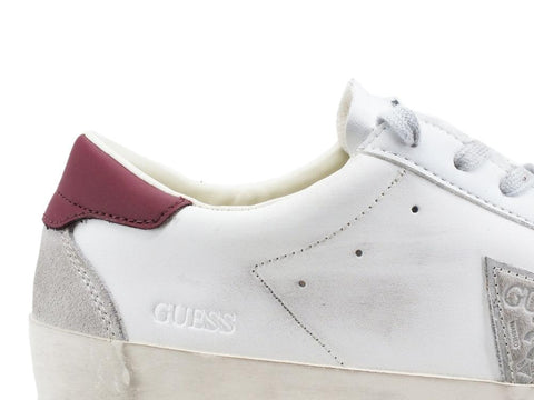 GUESS Sneaker Pelle Logo Suede White Russet FMLOD8LEA12 - Sandrini Calzature e Abbigliamento