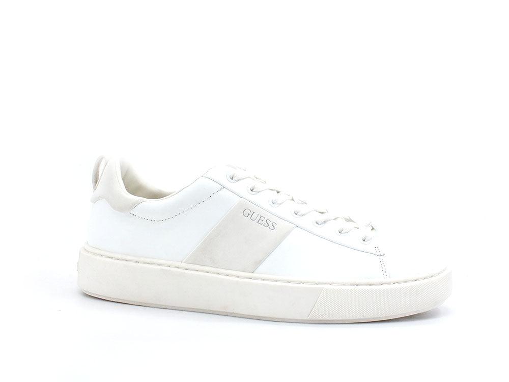 GUESS Sneaker Pelle Uomo Logo White FM5VICLEA12 - Sandrini Calzature e Abbigliamento